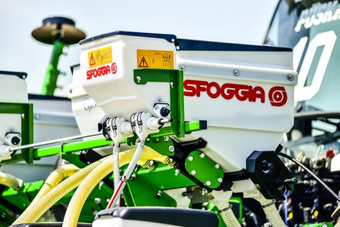 Sfoggia Gamma Plus szemenként vetőgép.